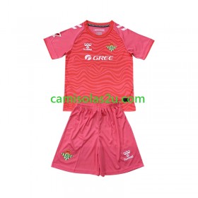 Camisolas de futebol Real Betis Guarda Redes Criança Equipamento Quarto 2024/25 Manga Curta